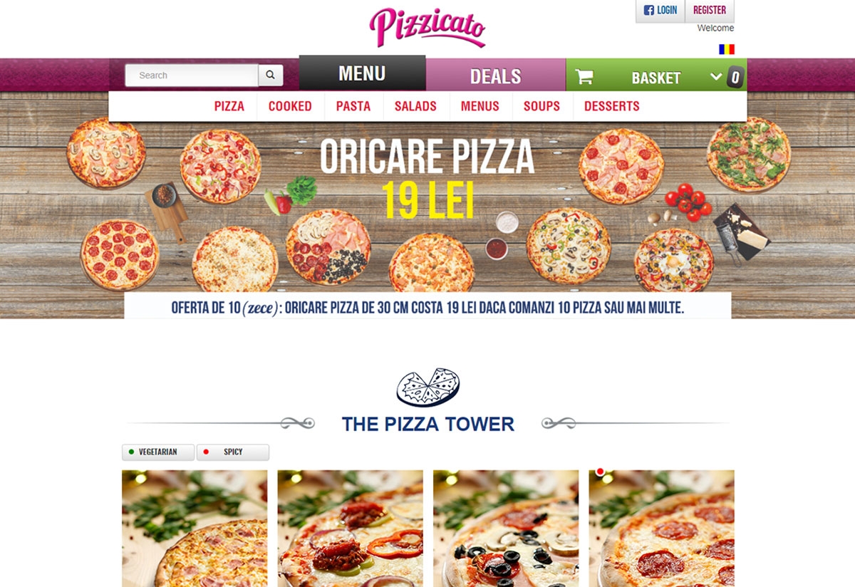 Online Ordering Platform - Restaurant with Home Delivery - Pizzicato